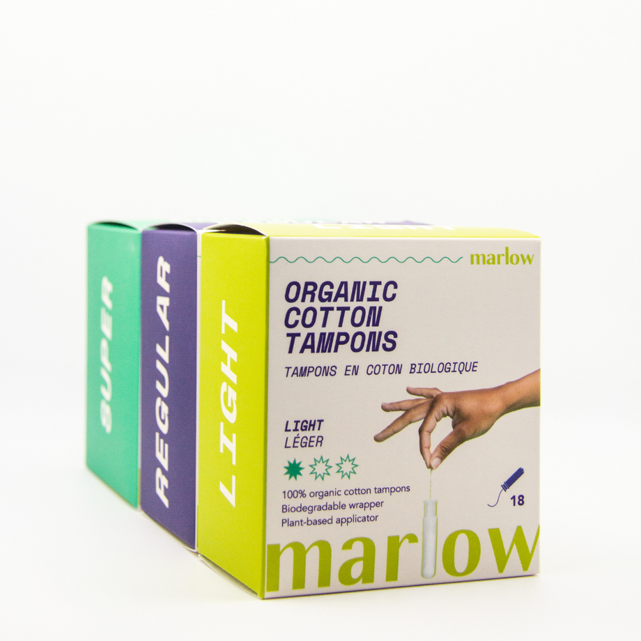 Marlow Organic Cotton Tampons Regular at NaturaMarket